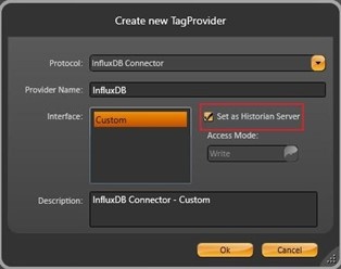 Create New Provider dialog.