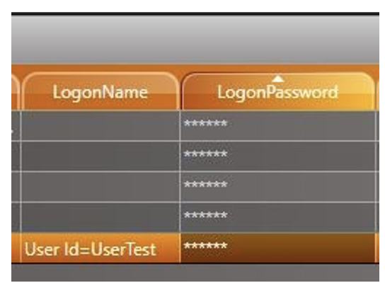 LogonName and LogonPassword columns